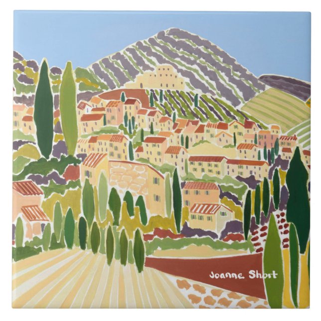 Art Ceramic Tile: Joanne Short, Provence Ceramic Tile (Front)