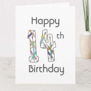 Art Class 14th Birthday Card