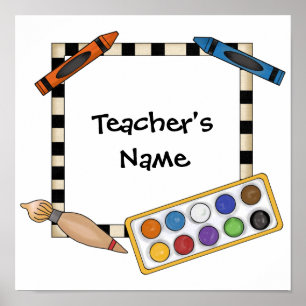 Art Class Customisable Poster