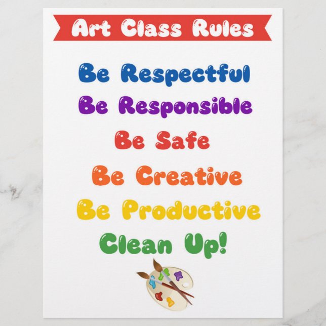 ART Class Rules (in Colours) - Custom Letterhead (Front)
