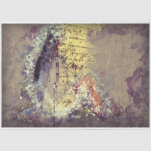 Art Collage 14 Background 20x30  Decoupage  Tissue Paper