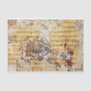 Art Collage Music 29 Decoupage Tissue Paper