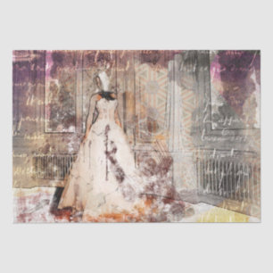 Art Collage Romantic Woman 38 Decoupage Tissue Paper