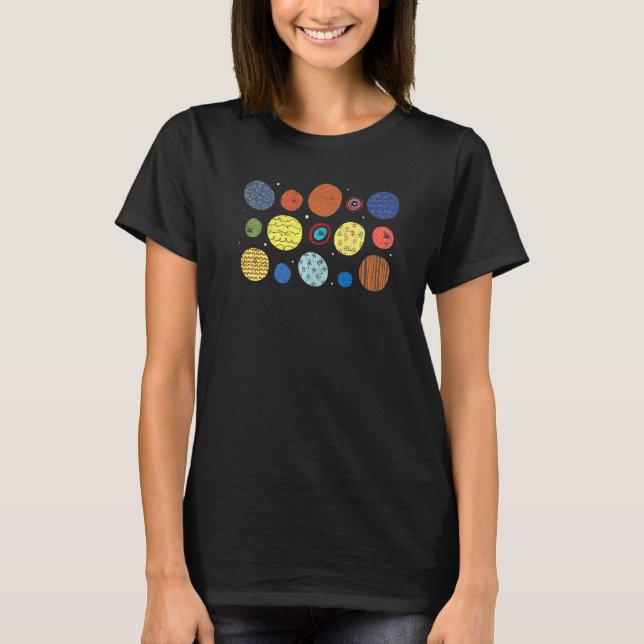 Art Colourful Circle Pattern September Internation T-Shirt (Front)