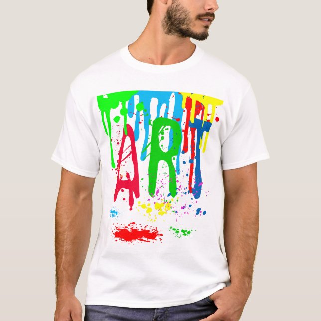 ART colourful paint funny T-Shirt (Front)