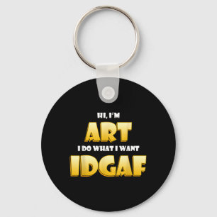 Art Costume IDGAF Funny Meme Halloween Costume for Key Ring