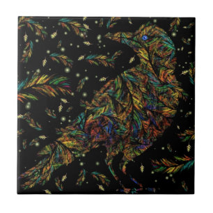 Art Crow Ceramic Tile - Painting