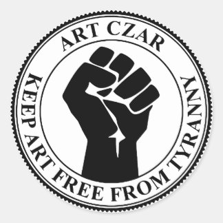 Art Czar - Fist Seal - Round Sticker