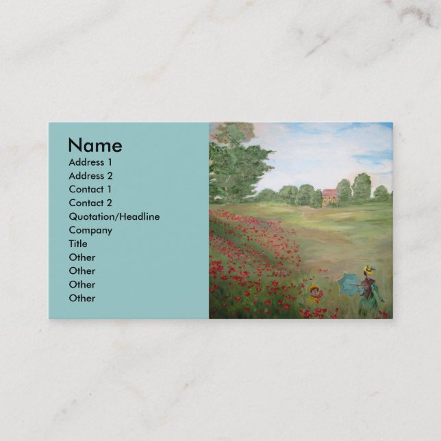 Art Dealer's Business Card (Front)