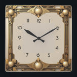 Art Deco<br><div class="desc">Great clock design. You will love it like others. Be free to use this design for other product you like or to customise and add your text. Follow me for more. Thank you. Have a nice day.</div>