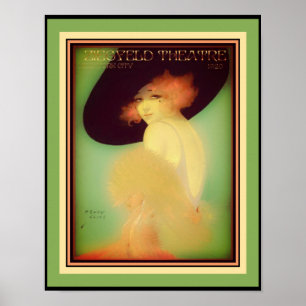 Art Deco 1920 Ziegfeld Theater Poster