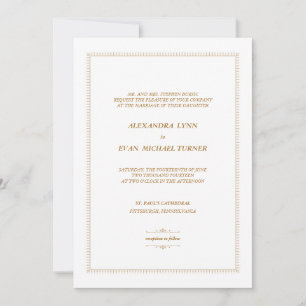 Art Deco 1920's Wedding Invitation