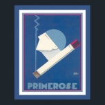 Art Deco 1930 Primrose Cigarette Ad Poster<br><div class="desc">Unique,  Art Deco,  advertisement for Primrose cigarettes-ca. 1930 16x20 shown here.</div>