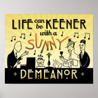 Art Deco 20s Retro Sunny Demeanour Inspirational