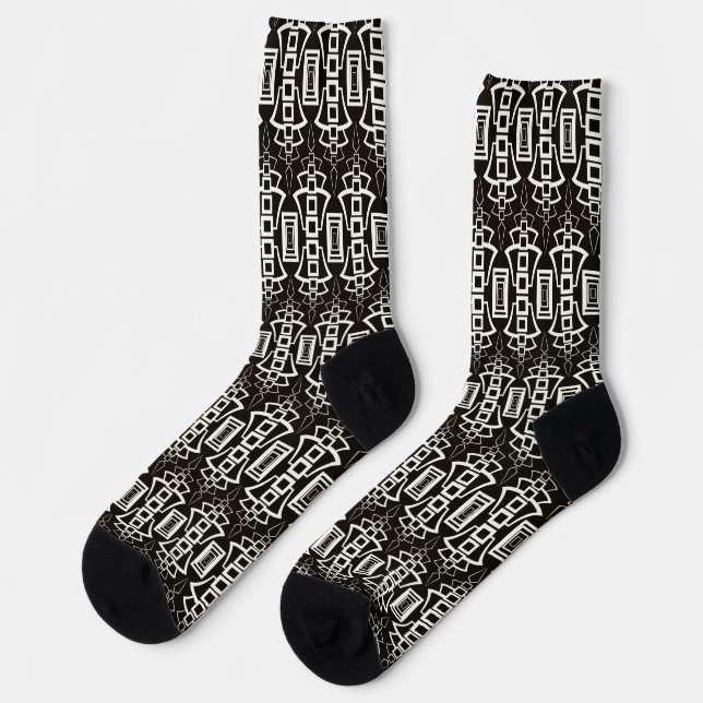 art deco 2 socks  (Left)