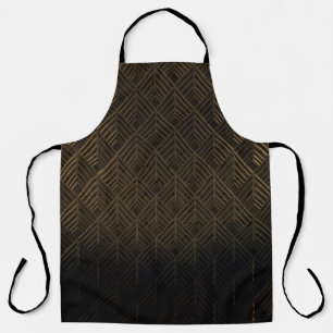 Art Deco 3D Illustration Background Apron