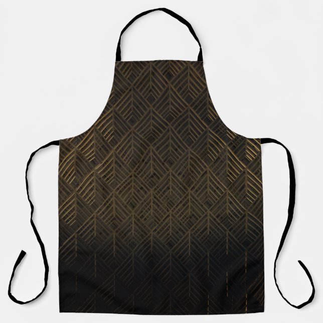 Art Deco 3D Illustration Background Apron (Front)