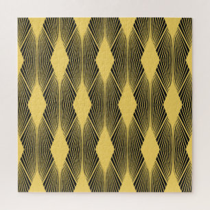 Art Deco Abstract Geometric Background Jigsaw Puzzle