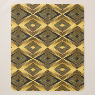 Art Deco: Abstract Geometric Background Sherpa Blanket