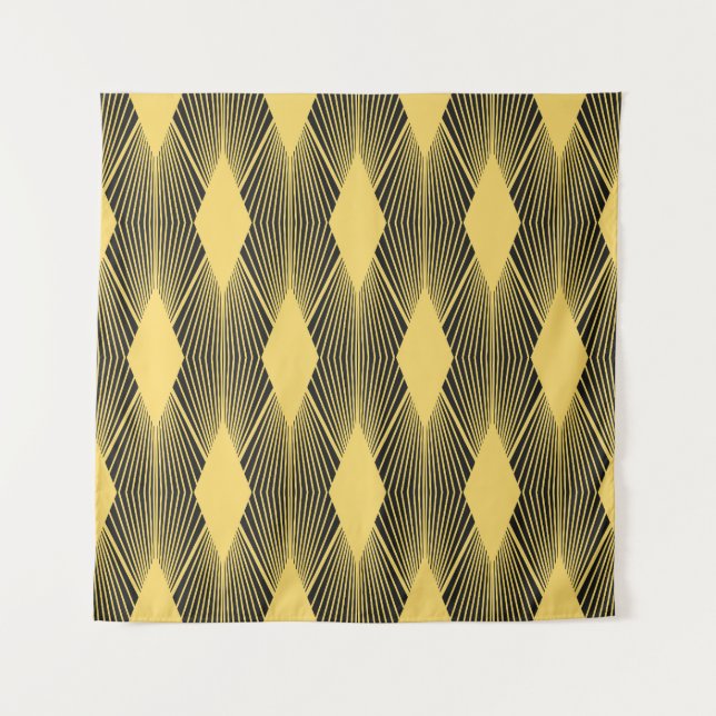 Art Deco Abstract Geometric Background Tapestry (Front)