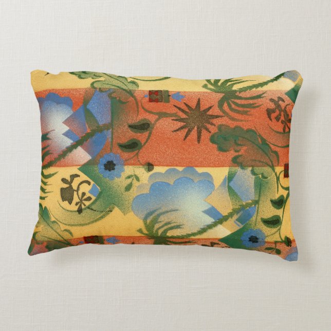 Art Deco accent pillow (Back)