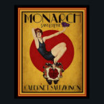 Art Deco Ad for Monarch Cabernet 16 x 20 Poster<br><div class="desc">Cute,  vintage,  Art Deco Advertisement Poster for Monarch Cabernet Sauvignon 16 x 20.</div>