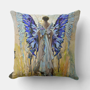 art deco angel cushion