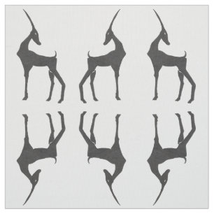 Art Deco Antelope Fabric