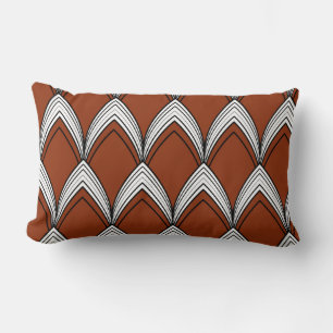 Art Deco Arches Pattern Lumbar Cushion