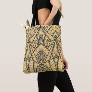Art Deco Architectural Geometric Tote