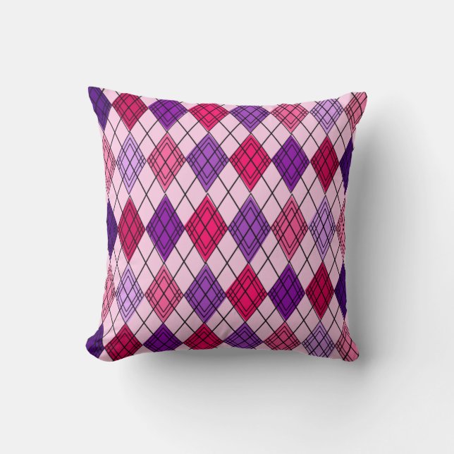 Art Deco Argyle  Cushion (Front)