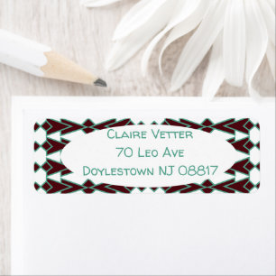 Art Deco Arrows  Return Address Label