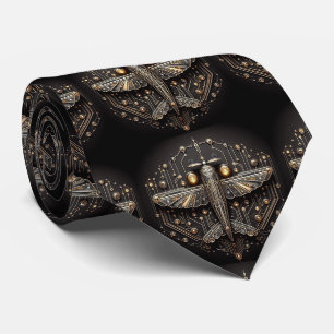 Art Deco Art Nouveau Aeroplane Circuit Board Tie
