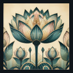 Art Deco, Art Nouveau Lotus Wall Art<br><div class="desc">Perfect for the Art Deco or Art Nouveau lover!</div>