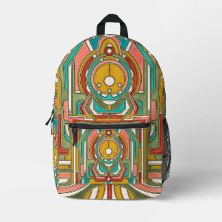 Art Deco Art Nouveau Printed Backpack