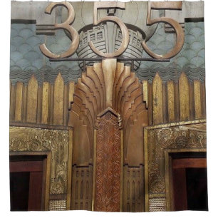 art deco, art nouveau, vintage,original,elevator,d shower curtain