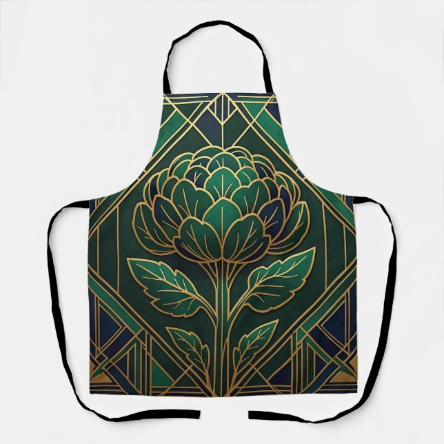 Art Deco Artichoke Apron (Front)