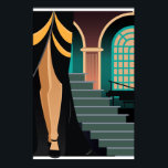 Art Deco Artwork Poster 1c<br><div class="desc">Art Deco, sometimes referred to as Deco, is a style of visual arts, architecture and design that first appeared in France just before World War I. Art Deco influenced the design of buildings, furniture, jewelry, fashion, cars, movie theaters, trains, ocean liners, and everyday objects such as radios and vacuum cleaners....</div>