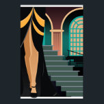 Art Deco Artwork Poster 1c<br><div class="desc">Art Deco, sometimes referred to as Deco, is a style of visual arts, architecture and design that first appeared in France just before World War I. Art Deco influenced the design of buildings, furniture, jewelry, fashion, cars, movie theaters, trains, ocean liners, and everyday objects such as radios and vacuum cleaners....</div>