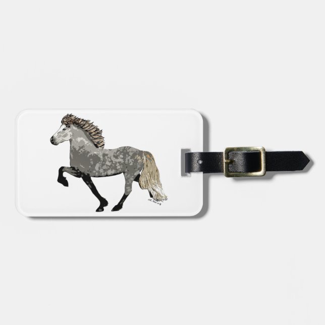 Art Deco Astrid Luggage Tag (Front Horizontal)
