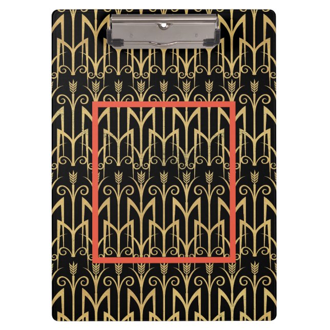  Art Deco Autumn Fashionistas Clipboard (Front)