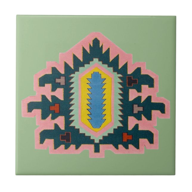 Art Deco Backsplash Ceramic Tile (Front)