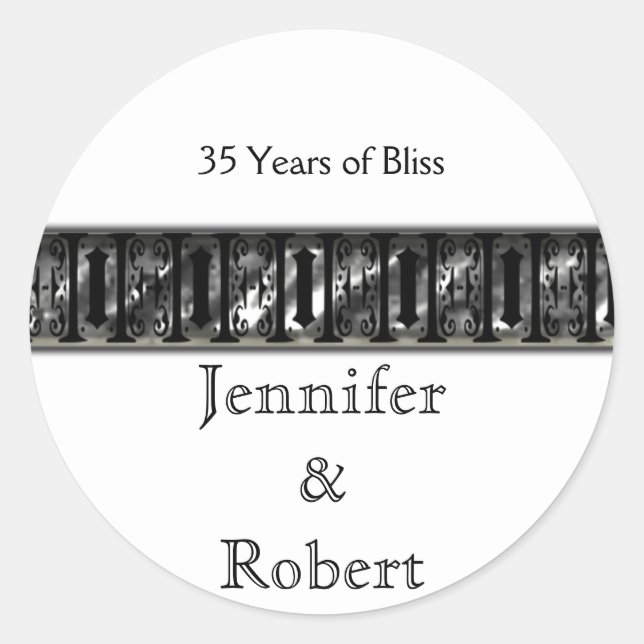 Art Deco Band Envelope Seal (Front)