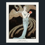 Art Deco Barbier Fashion Illustration  Poster<br><div class="desc">Sortilèges: Evening dress,  de Beer (1922) fashion illustration in high resolution by George Barbier. Original from The Rijksmuseum. Digitally enhanced. George Barbier,  né Georges Augustin Barbier,  was one of the great French illustrators of the early 20th century</div>