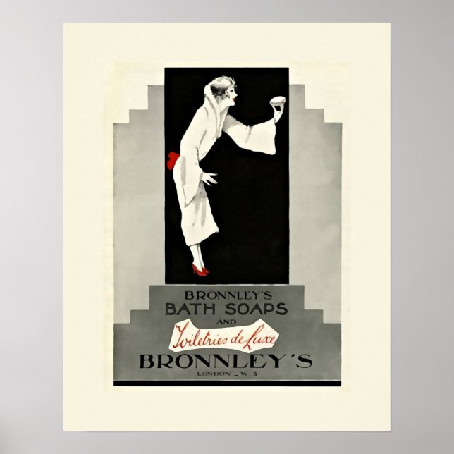 Art Deco Bath Soap Poster (Front)