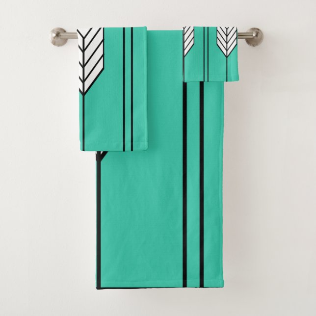 Art Deco Bath Towel Set (Insitu)