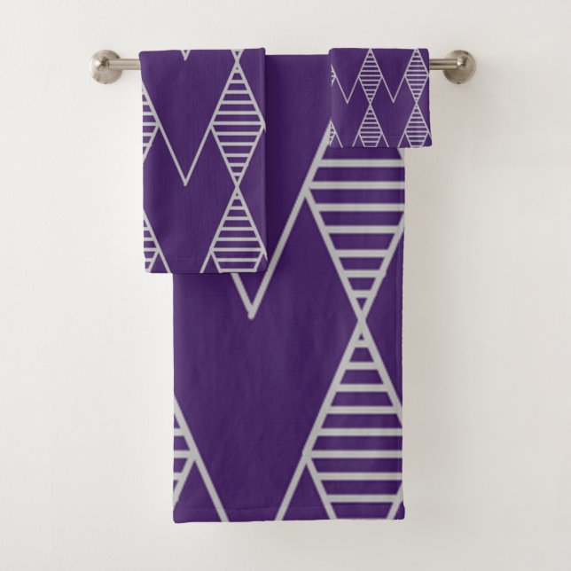 Art Deco Bath Towel Set (Insitu)