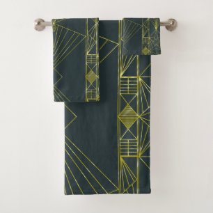 Art Deco Bath Towels