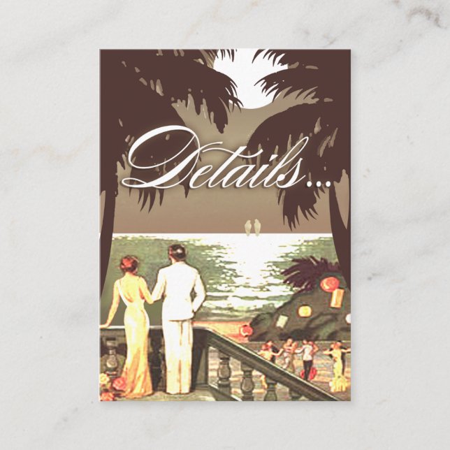 Art Deco Beach Details Registry Card (Front)