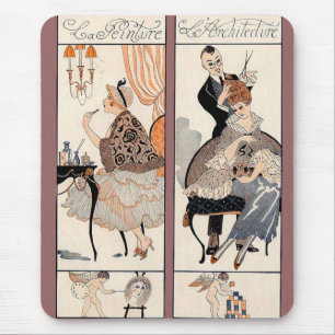 Art Deco Beauty Mouse Pad